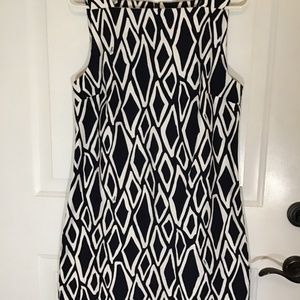 DIANE VON FURSTENBERG VTG COTTON STRETCH DRESS. 10